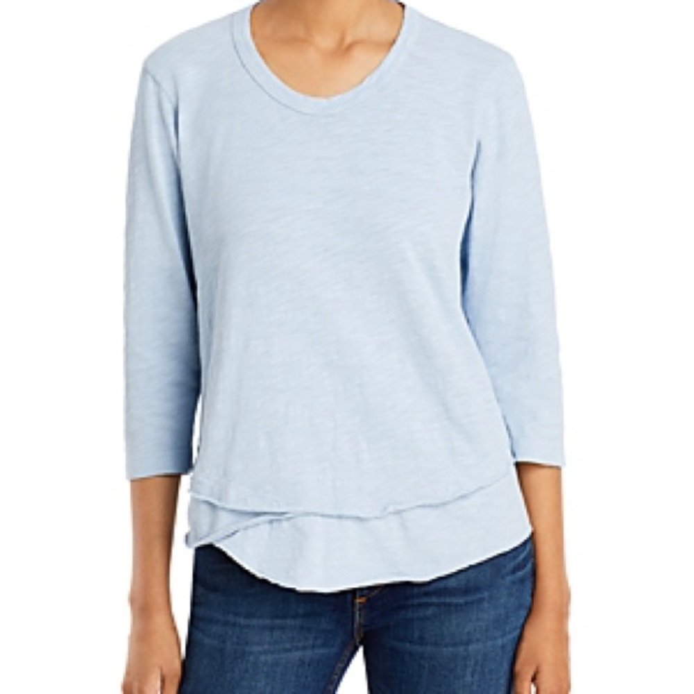 Wilt Light Blue Long Sleeve Women's Top
